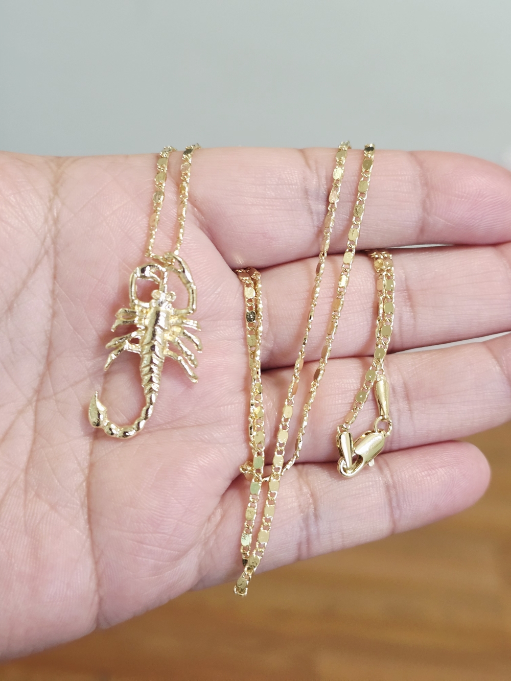 Gold Scorpion Pendant Necklace - Women's Jewelry